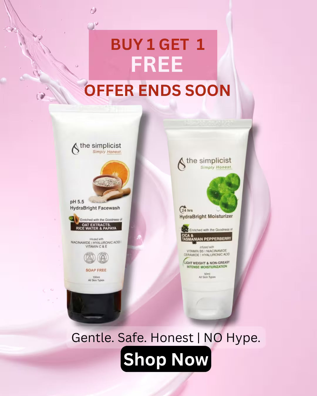 Buy 1 Get 1 Offer on one of the Best Skincare products for daily use.