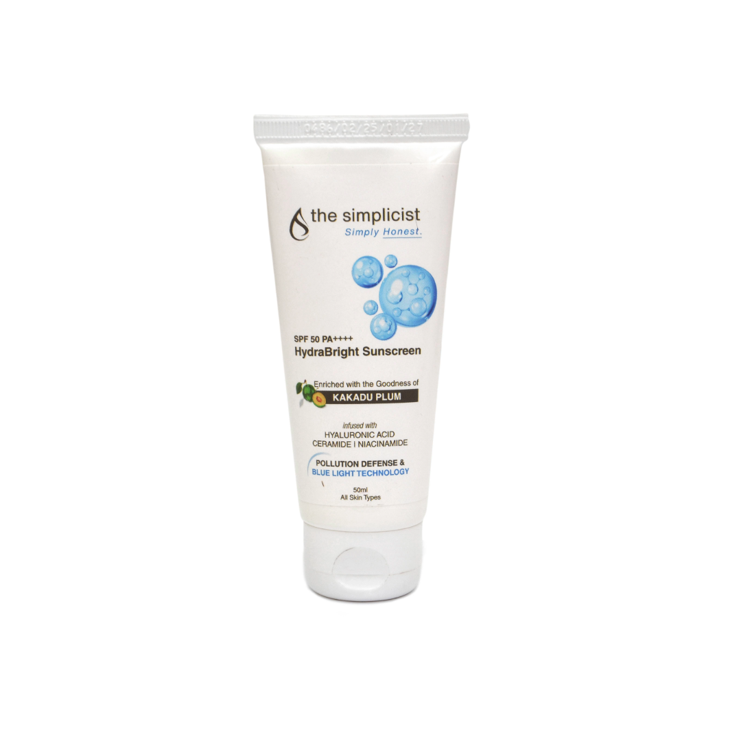HydraBright Sunscreen SPF 50 | Protect. Repair. Glow | 50 ml