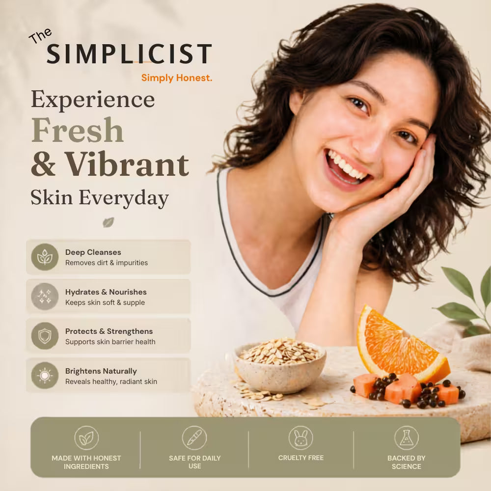 Facewash for dull tired skin that gives fresh bright and radiant glow