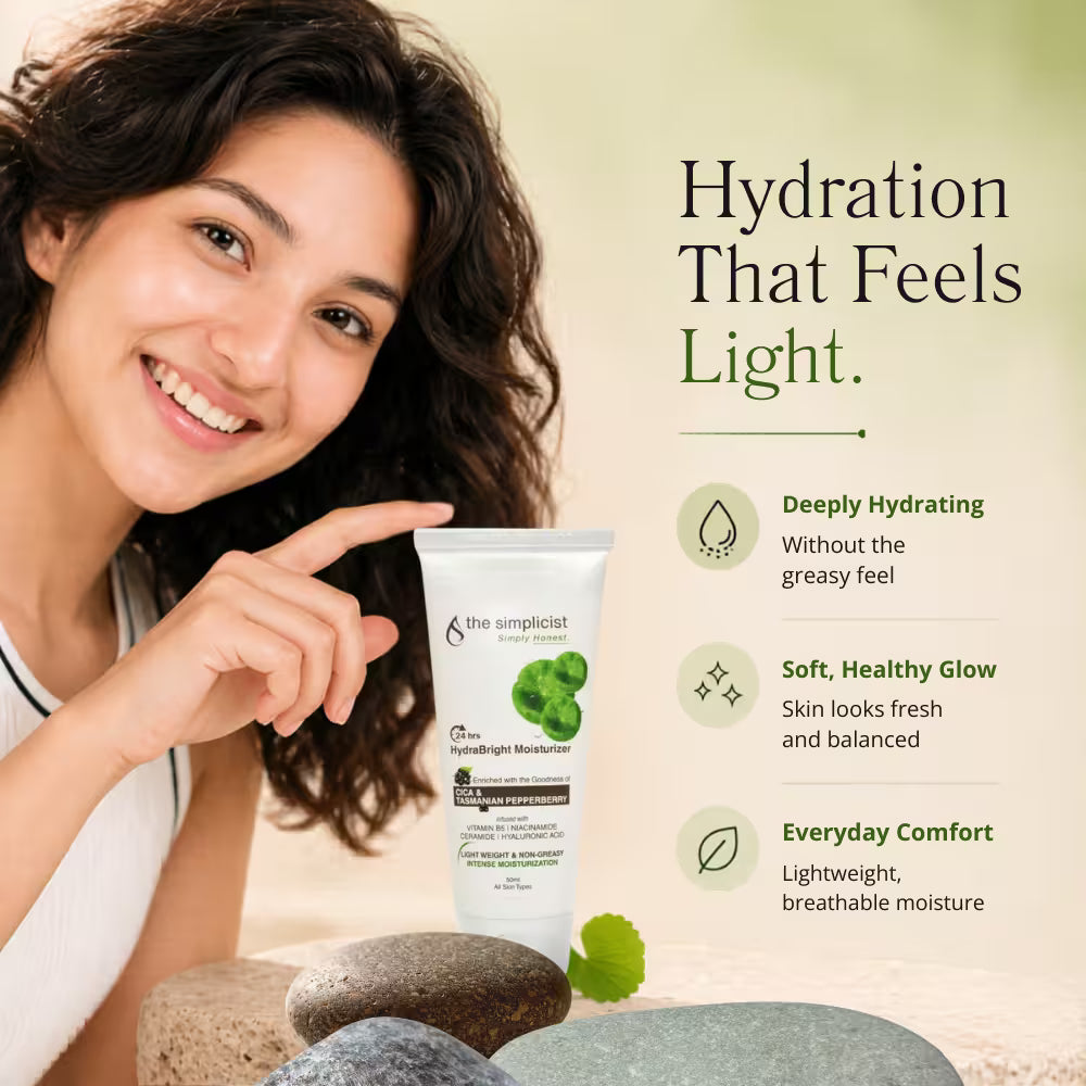 Lightweight moisturizer for oily skin that hydrates without heaviness or greasiness