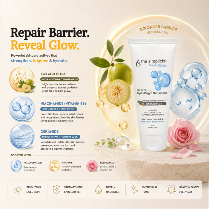 hydrating sunscreen with niacinamide ceramides and hyaluronic acid
