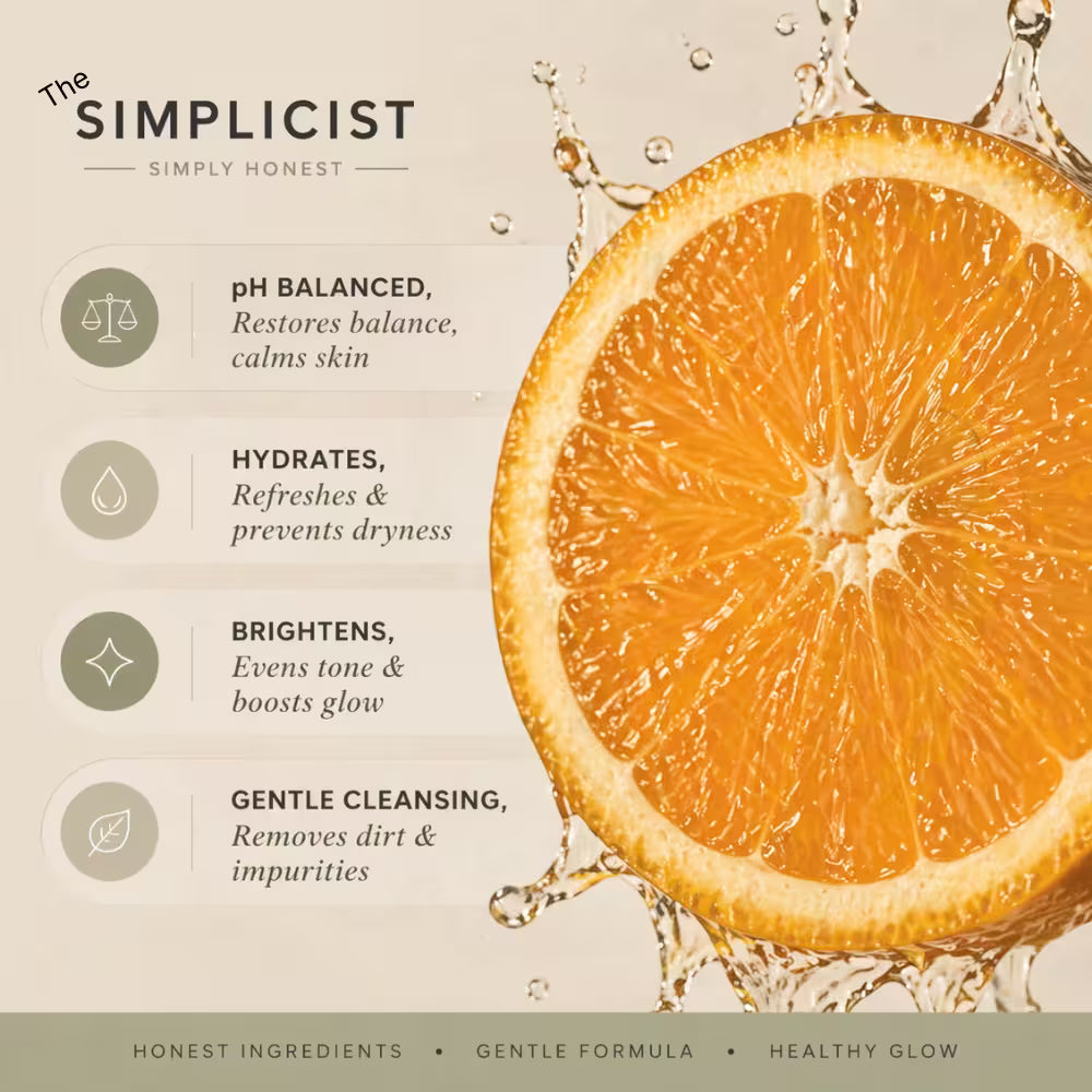Brightening facewash with vitamin c rich ingredients for tan removal and glowing skin