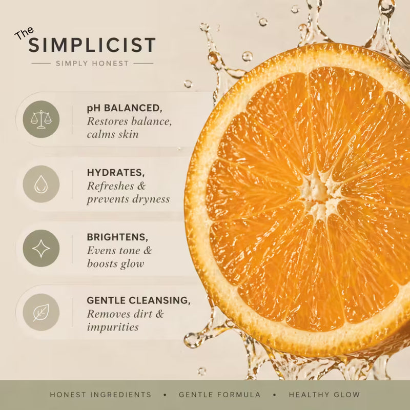 Brightening facewash with vitamin c rich ingredients for tan removal and glowing skin